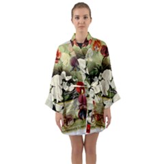 Flowers 1776617 1920 Long Sleeve Kimono Robe by vintage2030