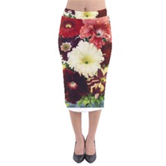 Flowers 1776585 1920 Velvet Midi Pencil Skirt by vintage2030