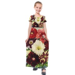 Flowers 1776585 1920 Kids  Short Sleeve Maxi Dress by vintage2030