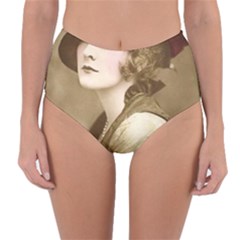 Vintage 1646083 1920 Reversible High-Waist Bikini Bottoms