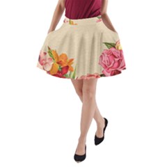 Flower 1646035 1920 A-line Pocket Skirt by vintage2030