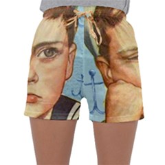 Retro Boy Sleepwear Shorts by vintage2030