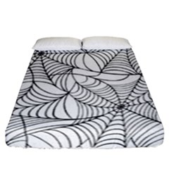 Spider Web Fitted Sheet (california King Size) by GothikaKiller