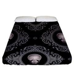 Worth Skull Fitted Sheet (california King Size) by GothikaKiller