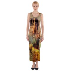 Painting 1241680 1920 Fitted Maxi Dress