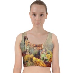 Painting 1241680 1920 Velvet Racer Back Crop Top