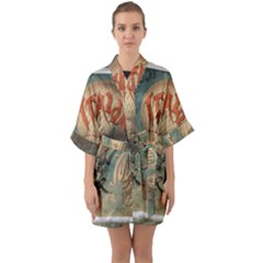 Vintage 1181673 1280 Quarter Sleeve Kimono Robe by vintage2030