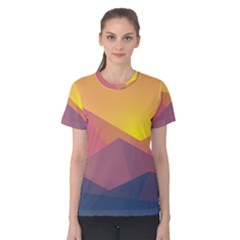 Image Sunset Landscape Graphics Women s Cotton Tee