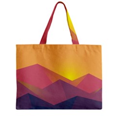Image Sunset Landscape Graphics Zipper Mini Tote Bag