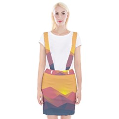 Image Sunset Landscape Graphics Braces Suspender Skirt