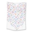 Heart Colorful Transparent Religion Small Tapestry View1