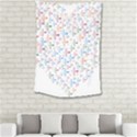 Heart Colorful Transparent Religion Small Tapestry View2