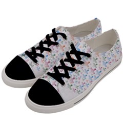 Heart Colorful Transparent Religion Men s Low Top Canvas Sneakers