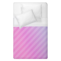 Diagonal Pink Stripe Gradient Duvet Cover (single Size)