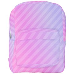 Diagonal Pink Stripe Gradient Full Print Backpack