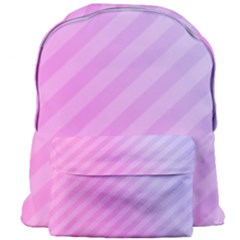 Diagonal Pink Stripe Gradient Giant Full Print Backpack