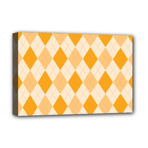 Argyle Pattern Seamless Design Deluxe Canvas 18  X 12  (stretched)