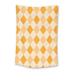 Argyle Pattern Seamless Design Small Tapestry