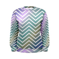 Zigzag Line Pattern Zig Zag Women s Sweatshirt by Sapixe