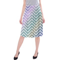 Zigzag Line Pattern Zig Zag Midi Beach Skirt