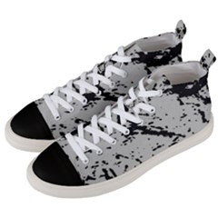 Fabric Textile Texture Macro Model Men s Mid-top Canvas Sneakers