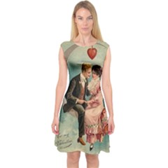 Valentine 1171222 1280 Capsleeve Midi Dress by vintage2030