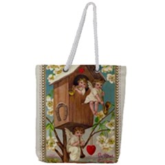 Valentine 1171220 1920 Full Print Rope Handle Tote (large) by vintage2030