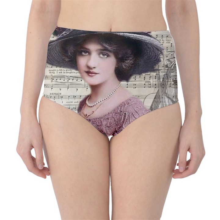 Vintage 1167768 1920 Classic High-Waist Bikini Bottoms