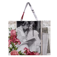 Vintage 1168512 1920 Zipper Large Tote Bag by vintage2030