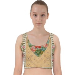 Valentine 1171144 1920 Velvet Racer Back Crop Top