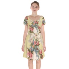 Easter 1225798 1280 Short Sleeve Bardot Dress by vintage2030