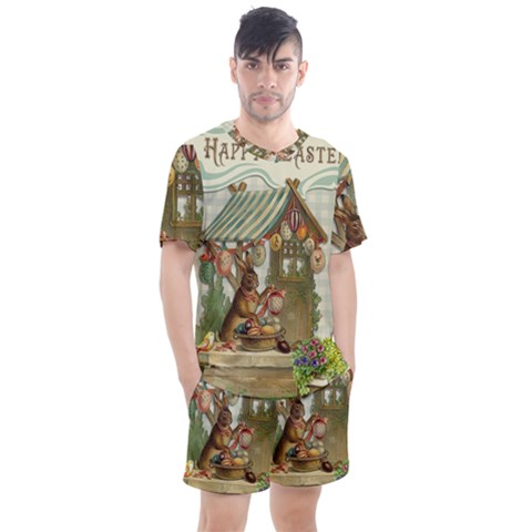 Easter 1225826 1280 Men s Mesh Tee And Shorts Set by vintage2030