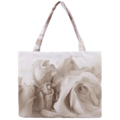 Vintage Rose Shabby Chic Background Mini Tote Bag