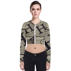 Fabric Pattern Textile Clothing Zip Up Bomber Jacket