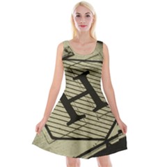 Fabric Pattern Textile Clothing Reversible Velvet Sleeveless Dress by Sapixe