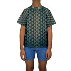Texture Background Pattern Kids  Short Sleeve Swimwear