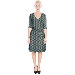 Texture Background Pattern Wrap Up Cocktail Dress