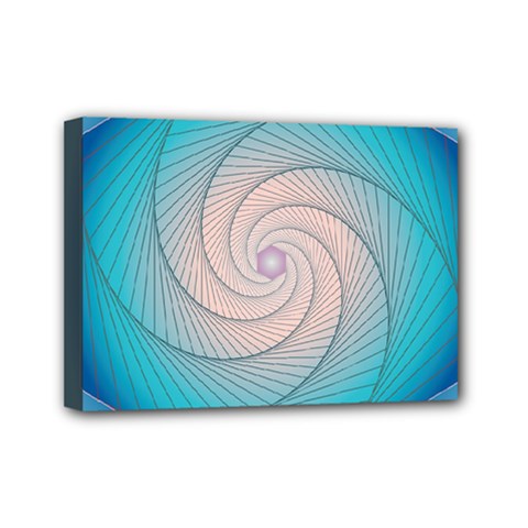 Decorative Background Blue Mini Canvas 7  X 5  (stretched)