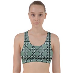 Pattern Graphics Figure Line Glass Back Weave Sports Bra