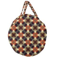 Kaleidoscope Image Background Giant Round Zipper Tote by Sapixe