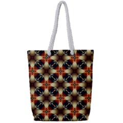 Kaleidoscope Image Background Full Print Rope Handle Tote (small) by Sapixe