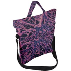 Fabric Textile Texture Macro Model Fold Over Handle Tote Bag