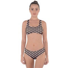 Texture Background Pattern Criss Cross Bikini Set