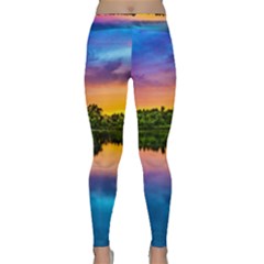 Sunset Color Evening Sky Evening Classic Yoga Leggings