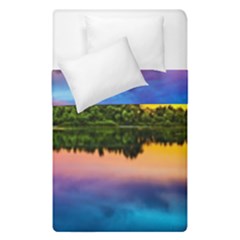 Sunset Color Evening Sky Evening Duvet Cover Double Side (single Size) by Sapixe