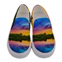 Sunset Color Evening Sky Evening Women s Canvas Slip Ons View1