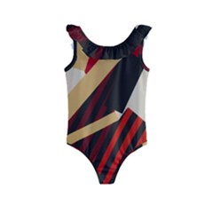 Fabric Textile Design Kids  Frill Swimsuit