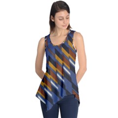 Colors Fabric Abstract Textile Sleeveless Tunic by Sapixe