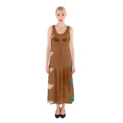 Fabric Textile Texture Abstract Sleeveless Maxi Dress