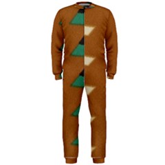 Fabric Textile Texture Abstract Onepiece Jumpsuit (men) 